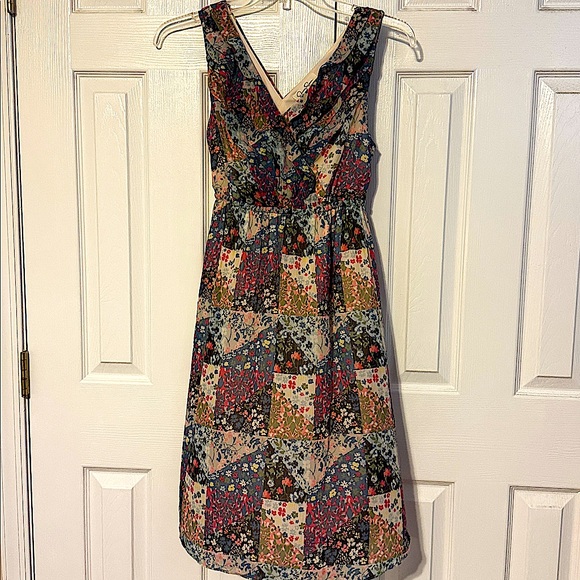 Jessica Simpson Floral Patchwork Maternity Dress Spring Summer Small - Picture 1 of 2